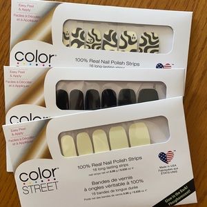 ,3 packs of colorstreet